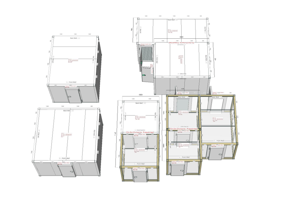 Layout of cold rooms